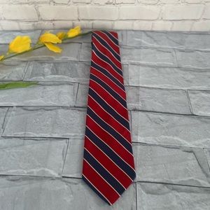 Tommy Hilfiger striped 100% silk men’s necktie